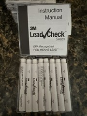 3M Lead Check Instant Lead Testing Swab Kit. Contains 8 Swabs. NEW