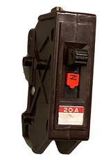 Wadsworth A120NI 20 Amp 1 Pole 1P Type A Plastic FOOT Breaker A120N A120
