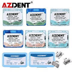 AZDENT Dental Orthodontic Buccal Tubes 1st 2nd Molar Tube MBT Roth.022 /018