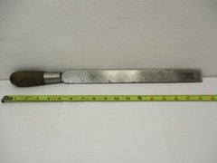 Hand Scraper with ” Scraped ” Finish Way Scraper 18″ Long w/ Handle Blunt End VG