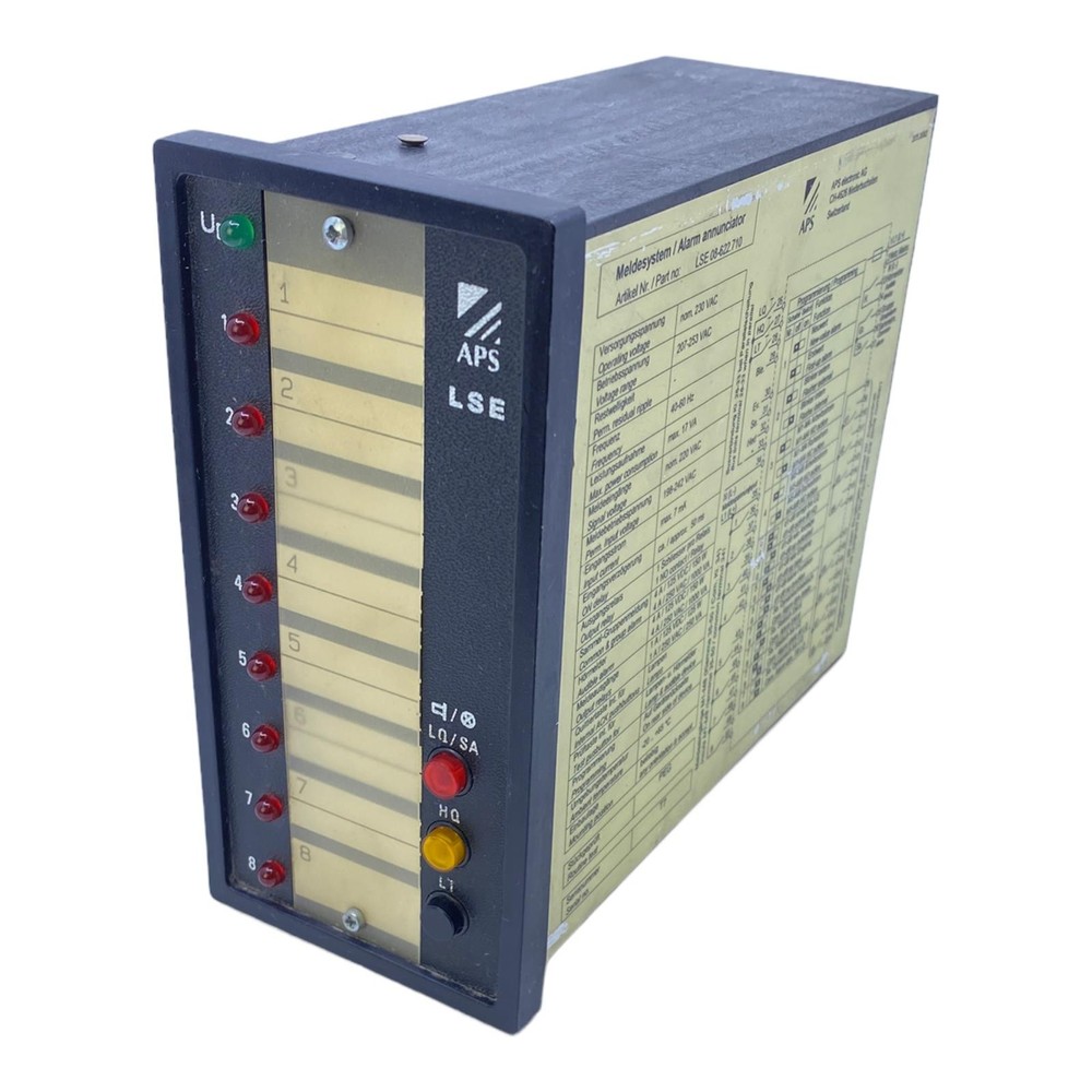 APS LSE08-622.710 Reporting System For Industrial Use 230V AC 40-60Hz LSE08-62