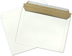 200 – 12.5″ x 9.5″ Self Seal White Photo Stay Flat Cardboard Envelope Mailers