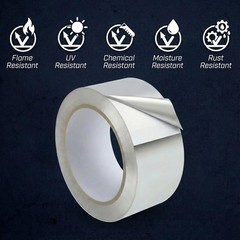 Bates- Aluminum Foil Tape, 2 Inch x 25 Yard, 3.6 Mil, HVAC Heat Tape for Ductwor