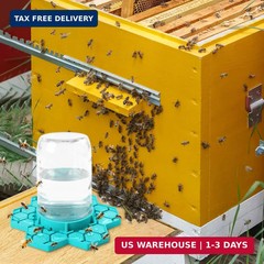 2 Pack Bee Feeder for Mason Jar, Silicone Bee Watering Station, Compatible with