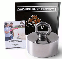 2000lb Strong 360 Degree Fishing Magnet for Magnetic Fishing, Strong Heavy Duty