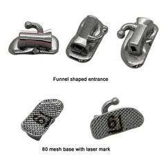 10 Sets Dental Orthodontic Buccal Tube Roth 022 1st Molar Tube Laser Marked Mesh