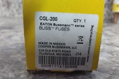 Bussmann CGL-200 2 Pk 200 kA Interrupt Rating – AC Low Voltage Fuse
