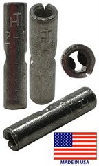 (100) Non-Insulated 22-18 Gauge Uninsulated Butt Splice Connector Wire Terminal