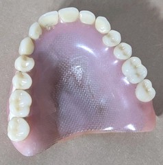 Dentures False Fake Teeth Upper Plate Dentist School Oddity Halloween Prop