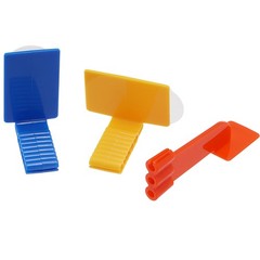 100Pack Dental Sensor Holders XCP-XP Disposable Adhesive Holders Red/Blue/Yellow