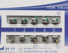 20 Packs Dental Orthodontic Metal Brackets Braces Standard Roth MBT Mesh Base