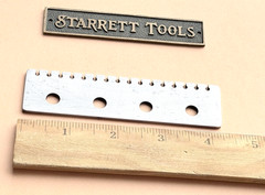 Rare Antique The L.S. Starrett Co. Hardened Steel Piano Center & Tuning Pin Gage