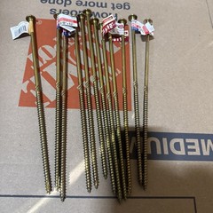 GRK RSS3812HP RSS 3/8″ x 12″ Rugged Structural Screws 12 total