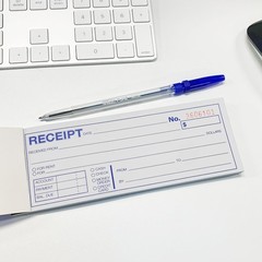 BAZIC PRODUCTS Cash or Rent Receipt Book, 2-Part Carbonless, 1-Pack, 50 Sets