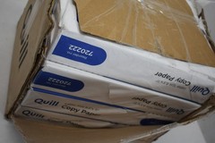 Quill Brand 8.5″ x 11″ Copy Paper 20 lbs 92 Brightness 500 Sheets Ream 4 Pack