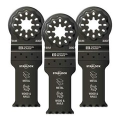 Imperial Blades IBSL330-3 Starlock 1-1/8″ Multi-Material Metal/Wood Blade, 3PC