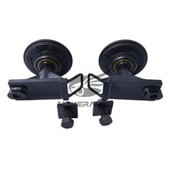 NEW 8 x 6.5 Lug 9000LB Shipping Container Wheels, Bolt-on Spindle Kit (Pair)