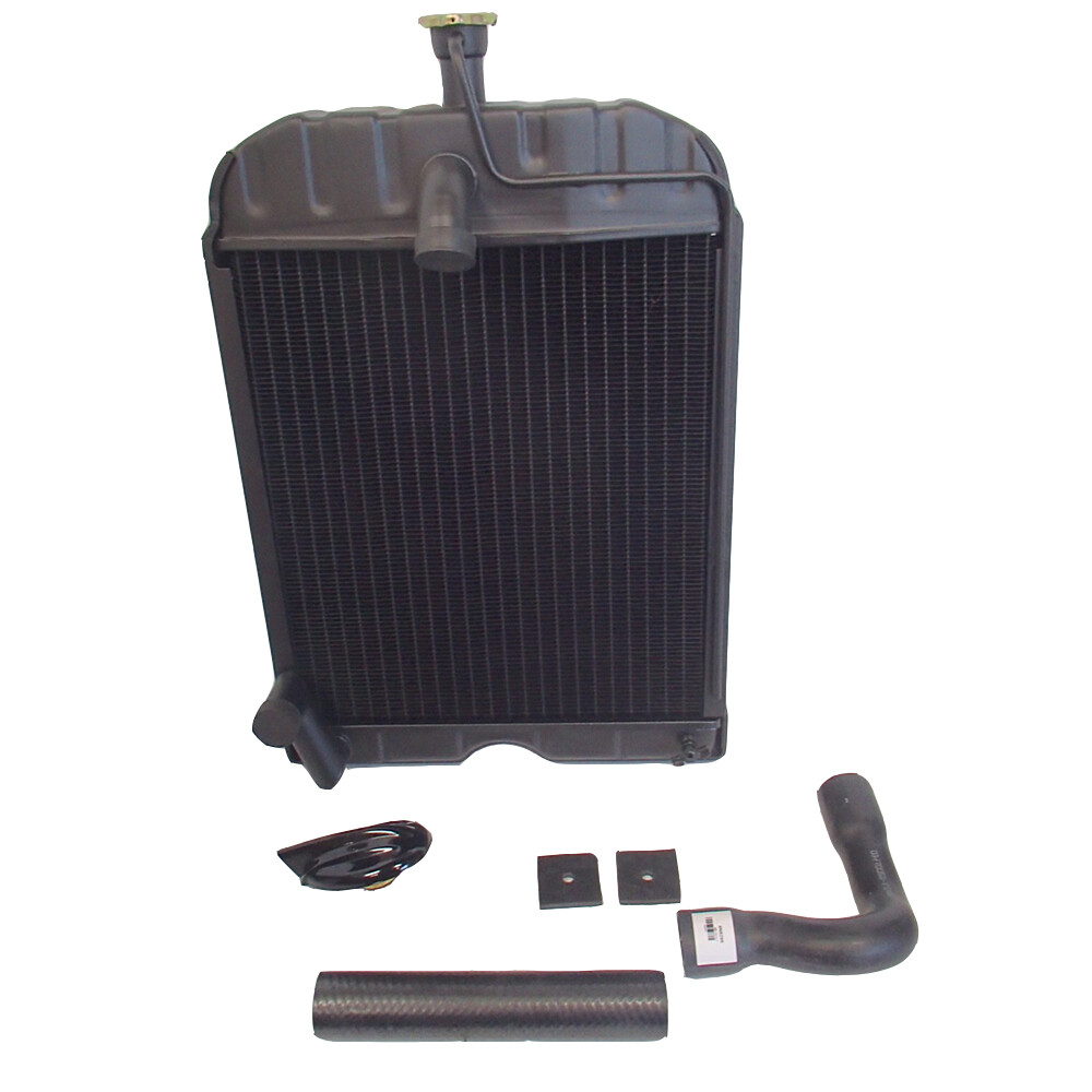 “8N8005” Radiator With Original Style Cap Hoses Pads Fits Ford Tractor 2N 8N 9N