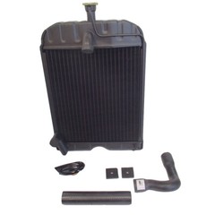 “8N8005” Radiator With Original Style Cap Hoses Pads Fits Ford Tractor 2N 8N 9N