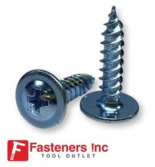 Klath Sharp Point Screws Phillips Modified Truss Head Zinc Plated Steel K-Lath
