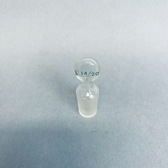 Chemglass Hollow Pennyhead Stopper 14/20 Inner Joint Lot of 5 Stoppers