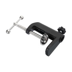 0.49″ Hole Dia. Universal C-Clamp Table Lamp Mic Arm Mount Desk Clamp Black