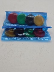 2 SETS – SMC 3402188 RED BLACK GREEN YELLOW PUSH BUTTON INSERTS P2803E (3A6)