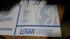 GE Lexan Sheet Polycarbonate 1/8″ Thick, Clear 12.75″ x 12″ WITH HOLES