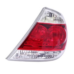 2005-2006 Toyota Camry SE Halogen Tail Lights Clear Red Lens Gray Housing Pair