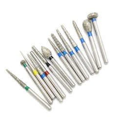 100Pcs FO-28EF Dental Diamond Burs for High Speed Handpiece FG 1.6mm 10Pcs/Pack