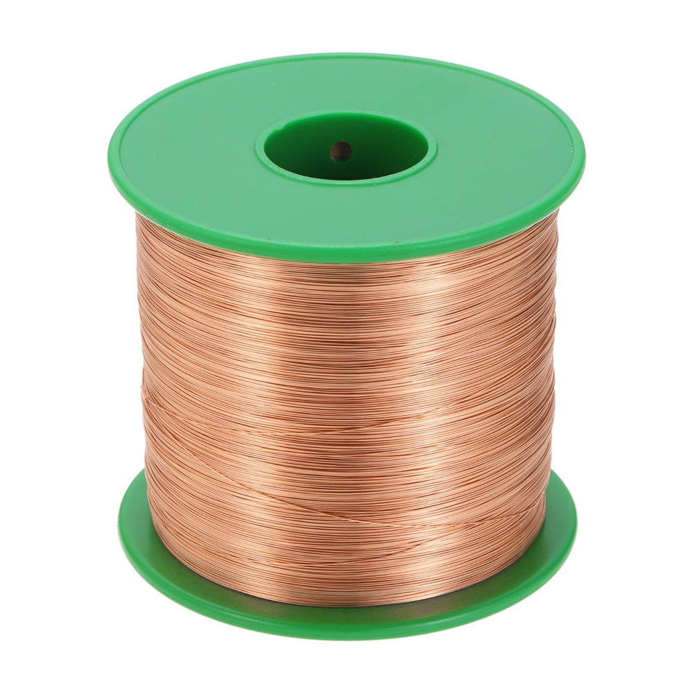 34 AWG Magnet Wire, 34 Gauge 16 oz Enameled Copper Wire, 155C(311F) Copper Color