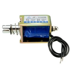 DC 12V 400mA 25N 10mm,Pull,Push Type Linear Motion Electromagnet Solenoid