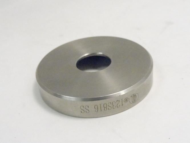 200595 New-No Box; Angelus 123S816 SS Seaming Roll Shield; 5/8″ID