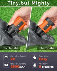 ETENWOLF AIR 3 Air Pump for Inflatables with 2600 mAh Battery & Camping Light…