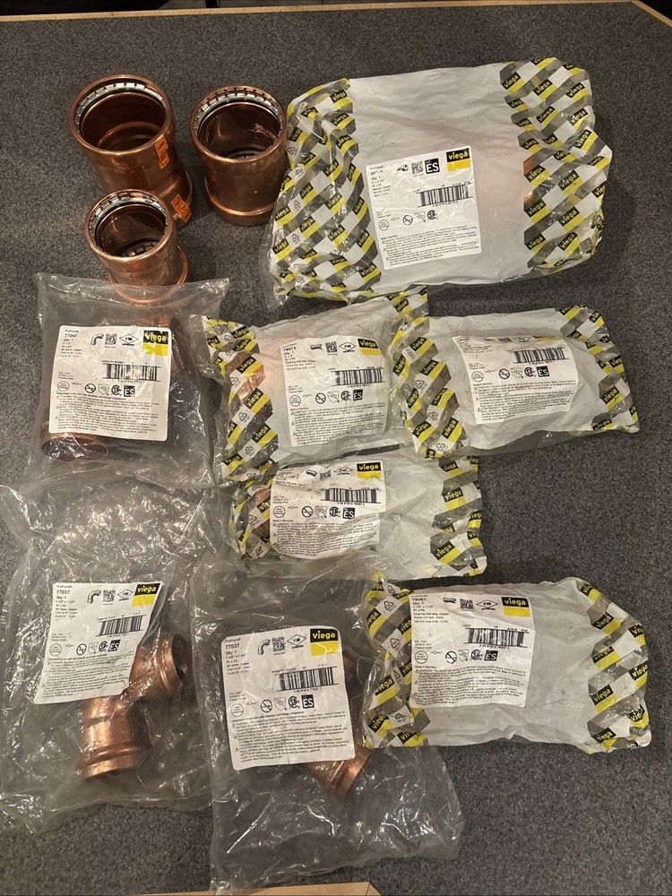 viega Propress Fittings. 3inch , 2.5 Inch , 2 Inch , 1.5inch All New .3×2.5 Redu