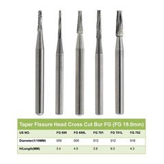 Wave Dental High Speed Burs FG 330 557 2 4 6 8 Carbide Burr Friction Grip Round