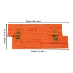 Concrete Mold, Texture Mat/Cement Texture Mold 58.4*24.3*3cm/22.99*9.57*1.18in