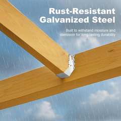 25 Pcs 2X6 Joist Hangers for Wood, 20 Gauge Galvanized Face Mount Joist Hanger,