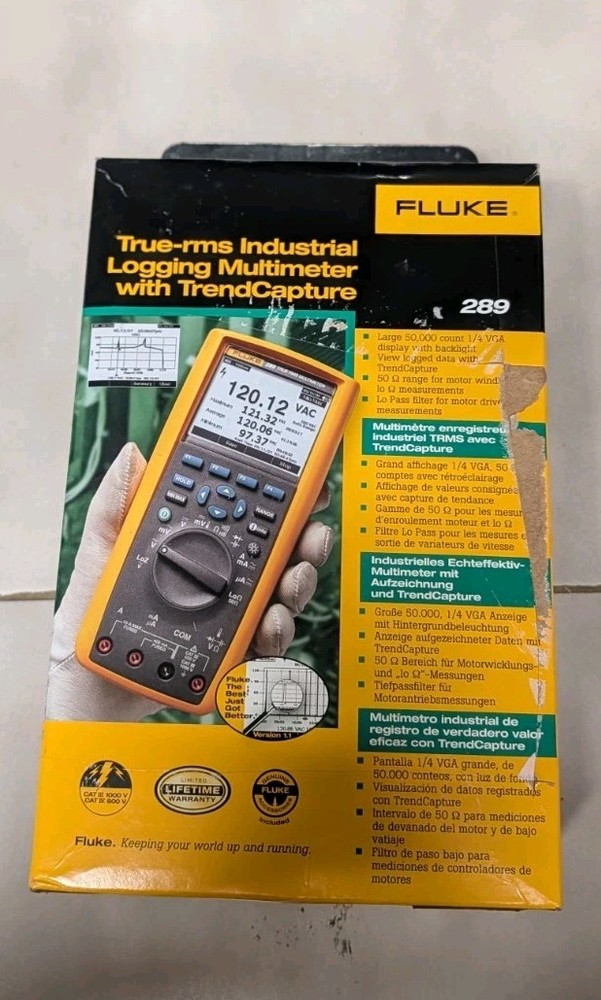 Fluke 289 True-RMS Industrial Multimeter FedEx or DHL