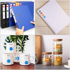 500 Labels Per Roll, 7 Colors Dot Stickers, 3/4 Inch Round Labels