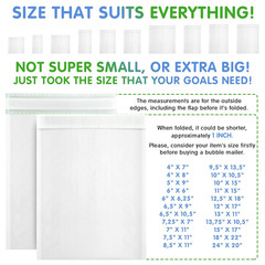 Kraft Bubble Mailers 4 X 7 Inch White, Padded Envelopes Self Seal, Pack of 50, B