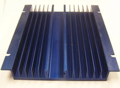 1 Large Flat Blue Aluminum Heat sink 8″ H x 1″ W x7″ L NEW 05S98-00012