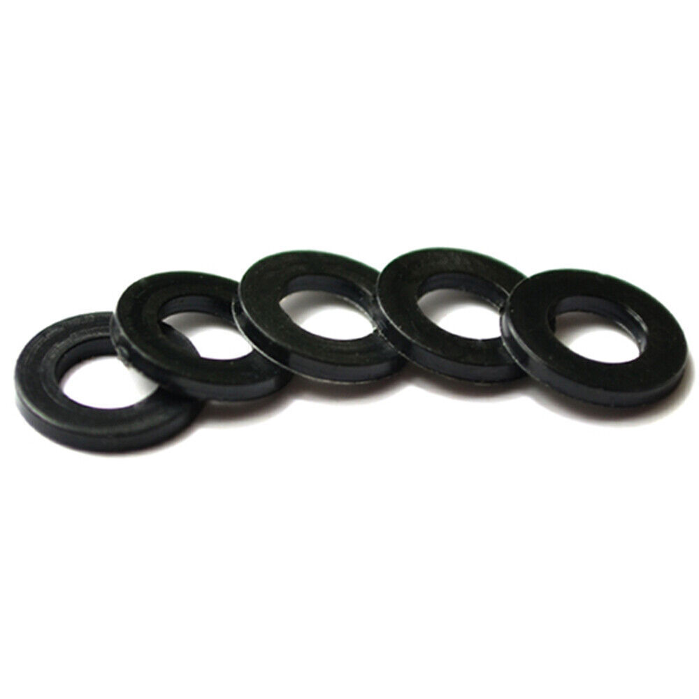Black Plastic Nylon PA66 Flat Washers M2 M2.5 M3 M4 M5 M6 M8 M10 M12-M20