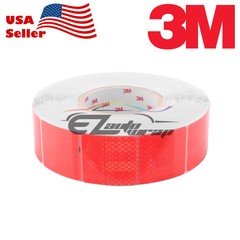 3M Diamond Grade Red Conspicuity Tape 2″ x 2″ CE Approved Reflective Safety