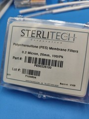Polyethersulfone (PES) Membrane Filters, 0.2 Micron, 25mm, 100/Pk