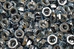(100) Nyloc Jam Nuts 5/8-11 x 15/16 Zinc Plated Nylock Hex Locking Nut