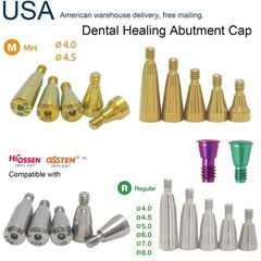 US Dental Healing Abutment Cap Mini Regular Platform Fits Ostem Hiossen Implant
