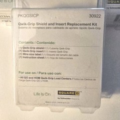 Quick-Grip Shield and Insert Replacement Kit Set of 3 Square D PKQGSICP 30922