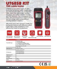 UNI-T UT685B TDR Cable Length Tester Wire Tracker POE Detector Tools RJ11 RJ45