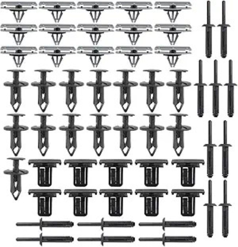 55pcs Fenders Mounting Clips Wheel Fender Flare Clips Hardware Kit Fits for Jeep